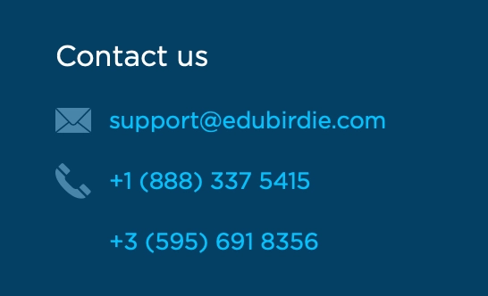 Edubirdie customer support