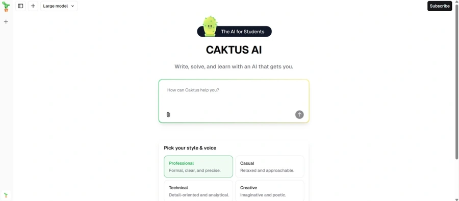writing process caktus.ai