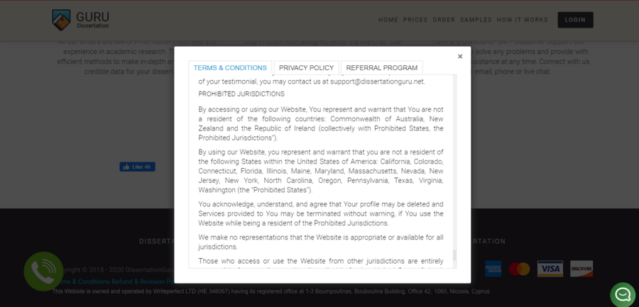 dissertationguru Guarantees