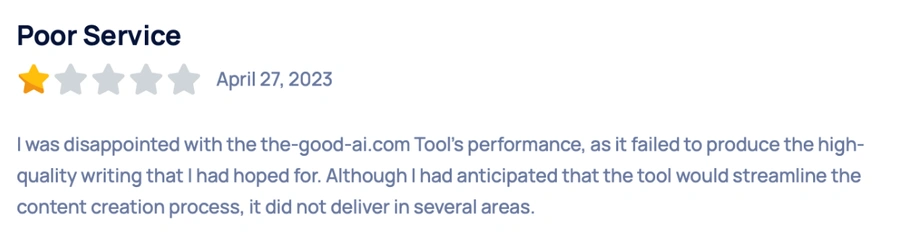 the good ai online reputation