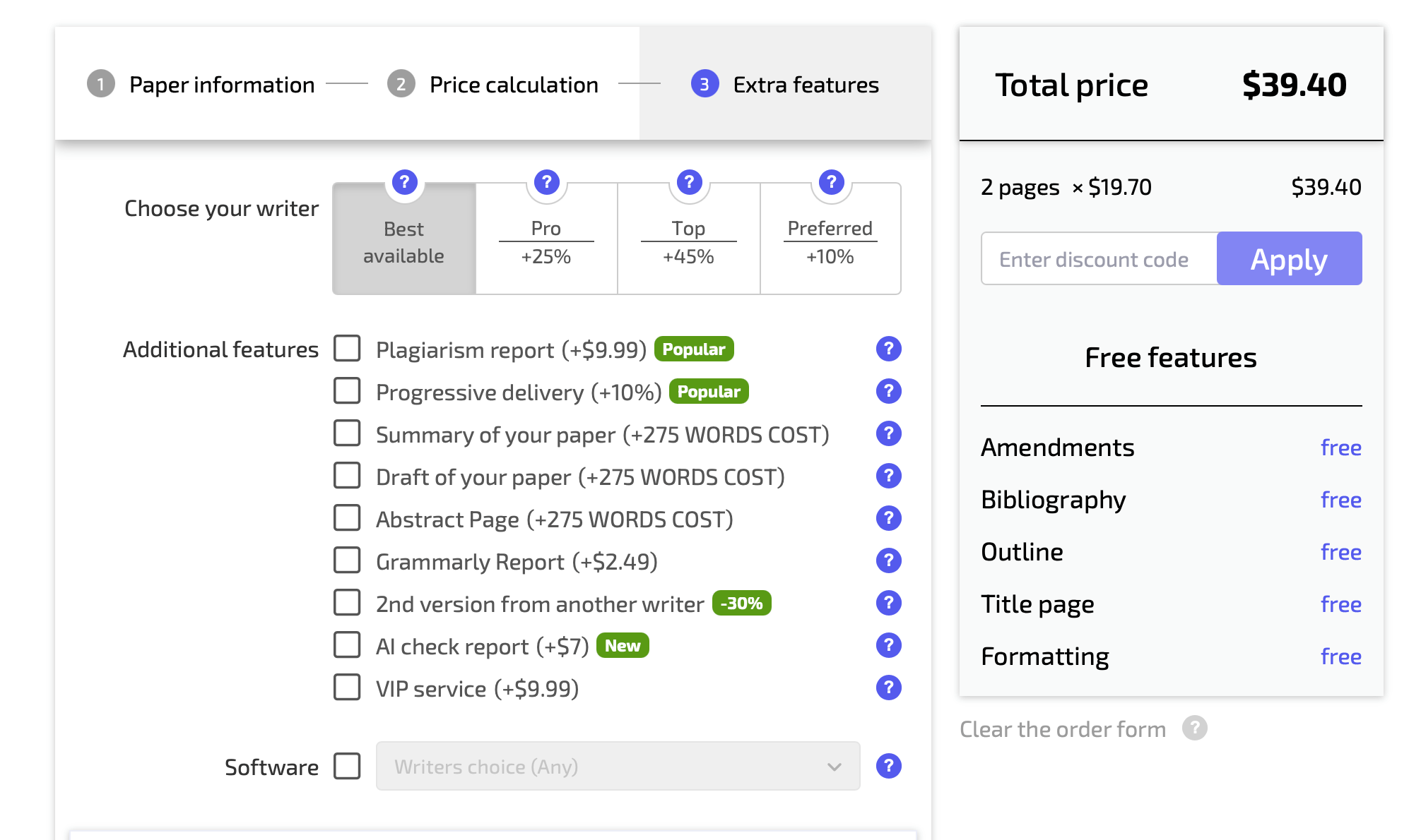 writepaperforme ordering process