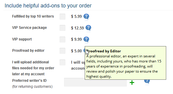 Helpful add-ons