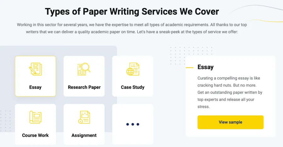 CheapestEssay types of services