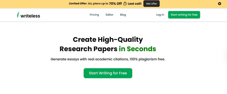 how writeless ai works