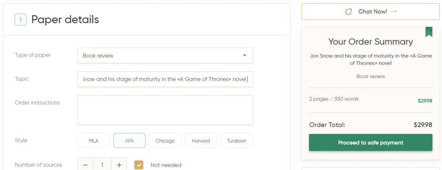 TopEssayWriting order form