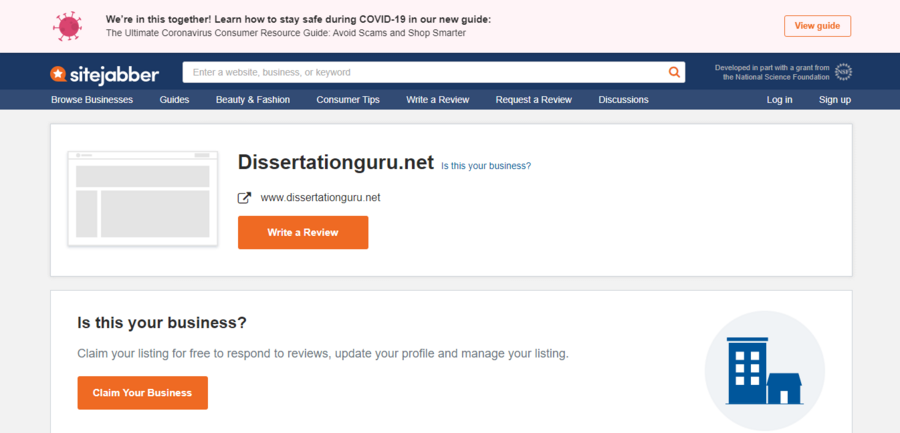 dissertationguru Online Reputation