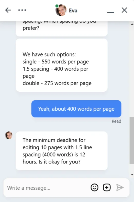 SpeedyPaper customer support