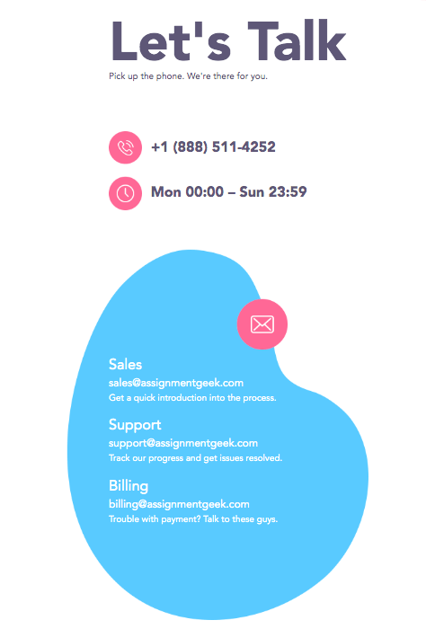 how to get in touch with a support department