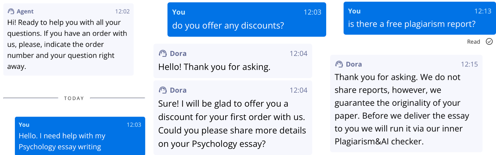 DoMyEssay customer support