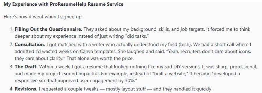 Online reputation Proresumehelp