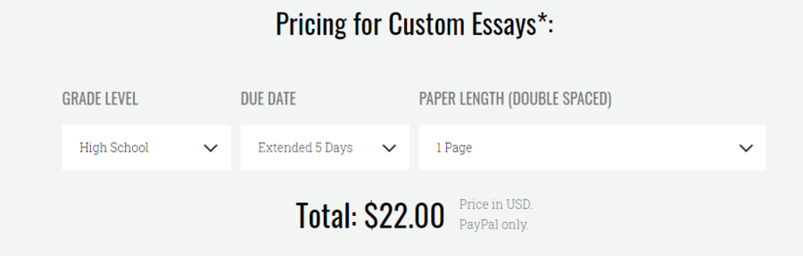 Killer papers order form