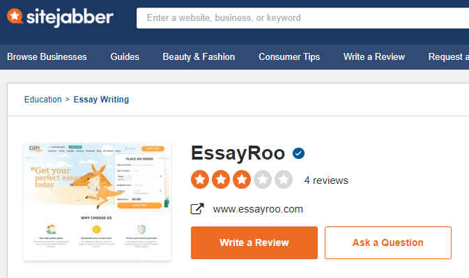 EssayRoo review