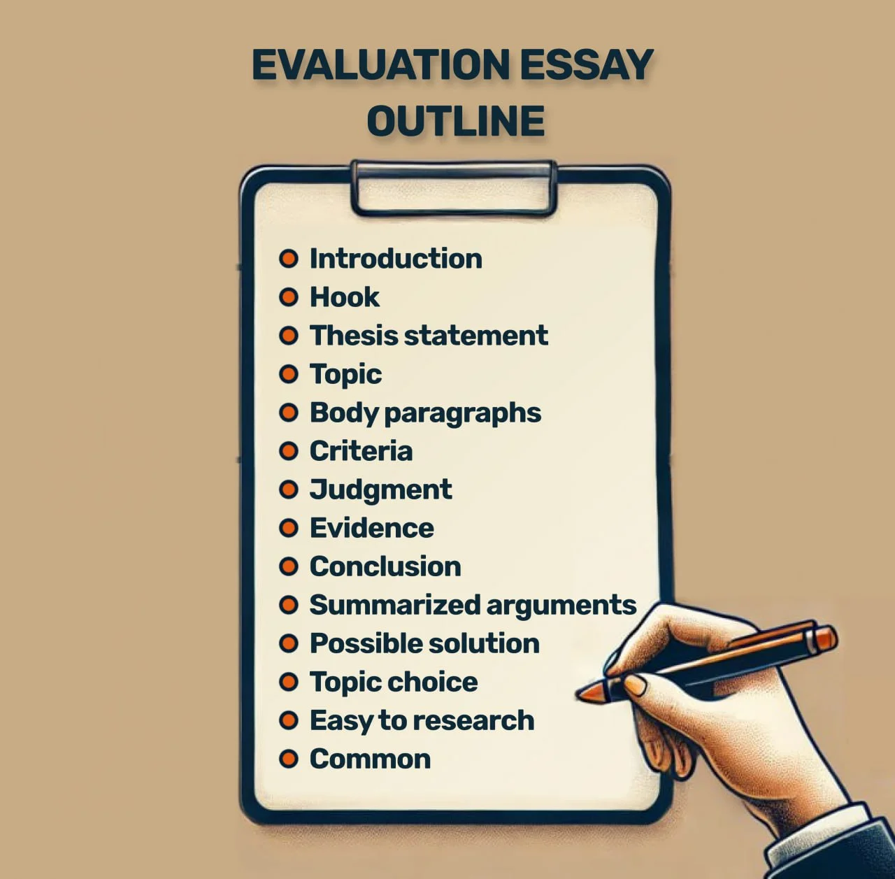 Evaluation essay outline