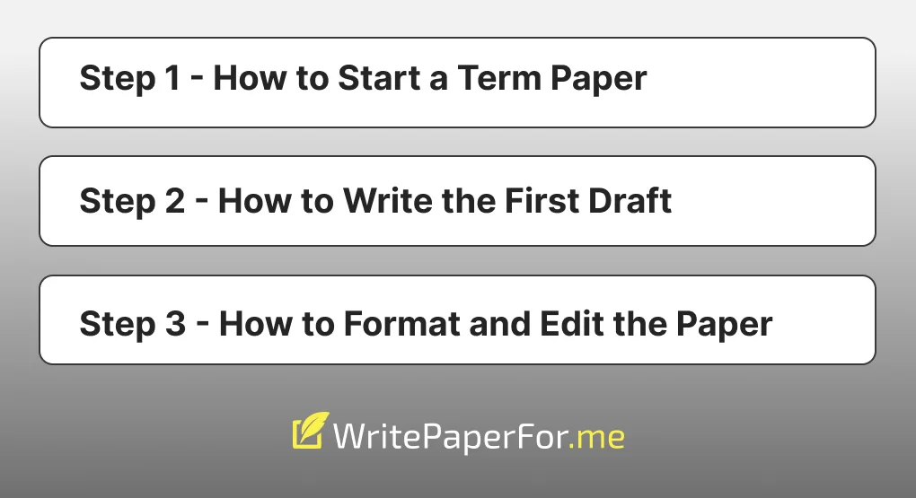 step to write a good term paper