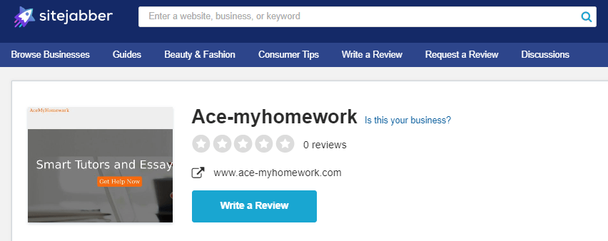 Ace-myhomework reviews