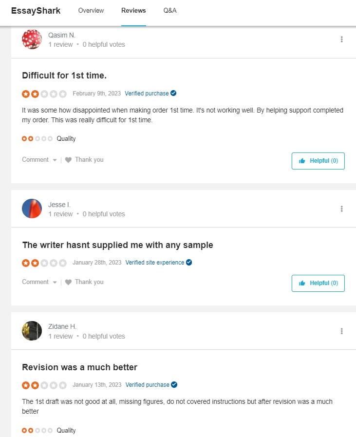 EssayShark SiteJabber review
