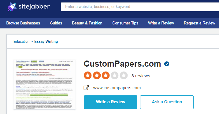 Custompapers reviews