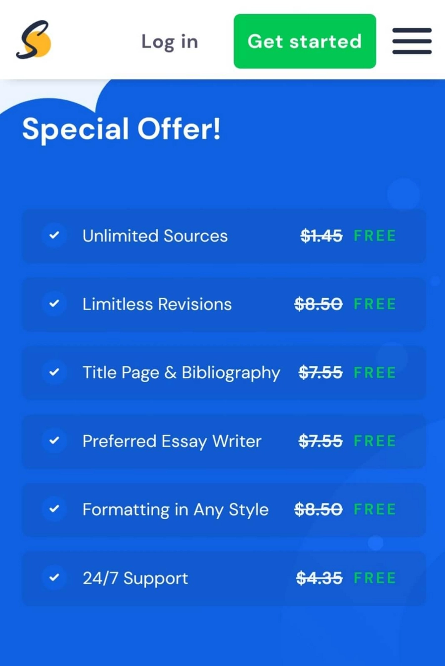 Samedayessay discounts