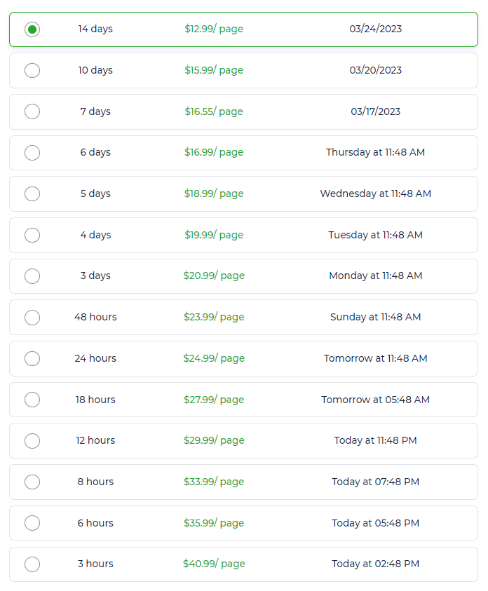 Trustmypaper pricing