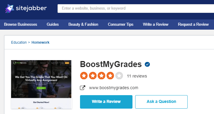 Boostmygrades reviews