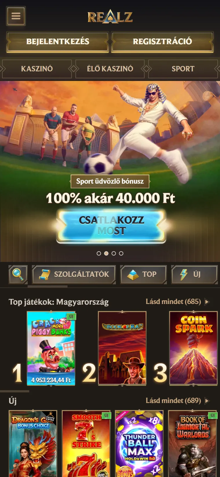 A Realz Casino mobilon