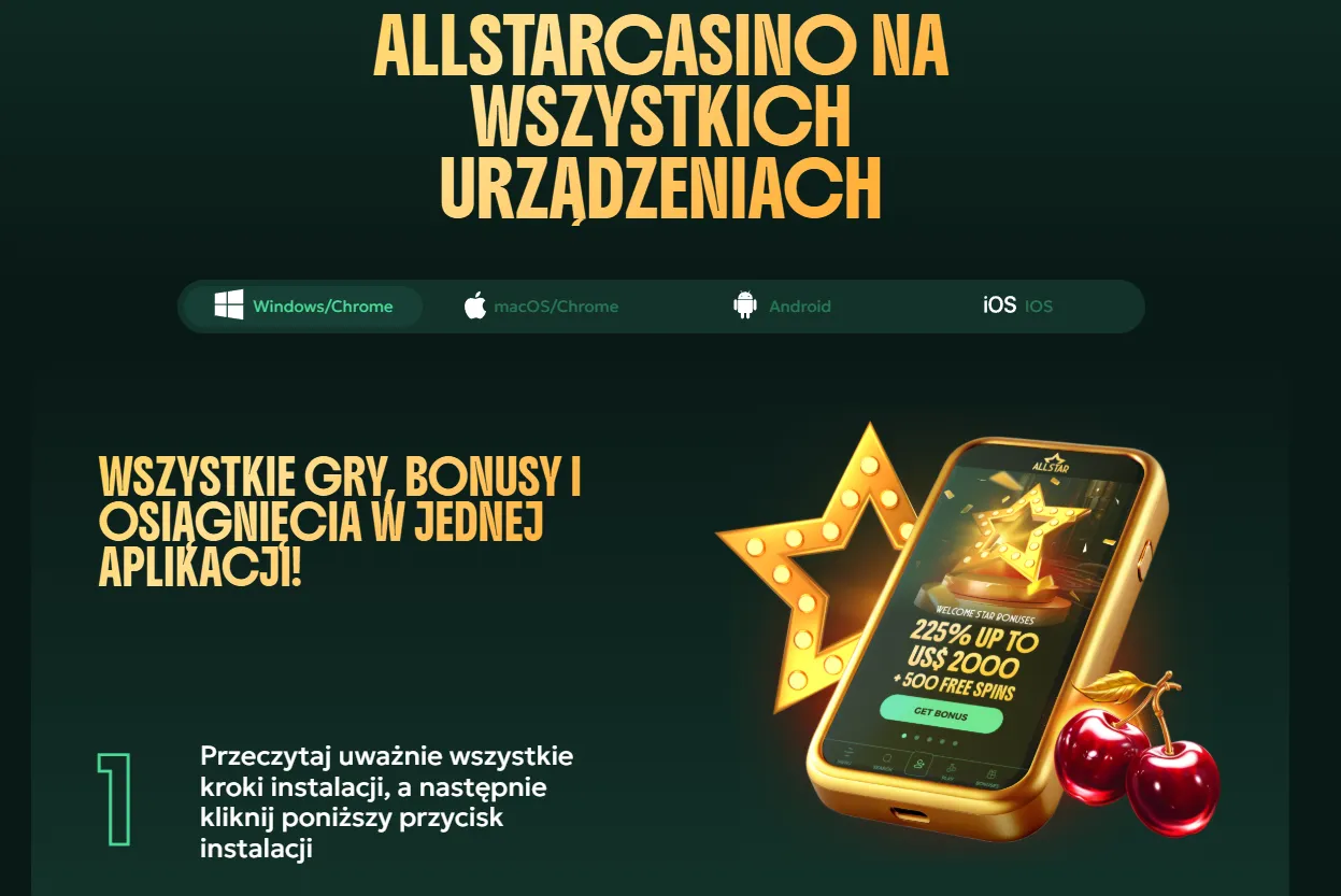 Mobilna gra w AllStar Casino