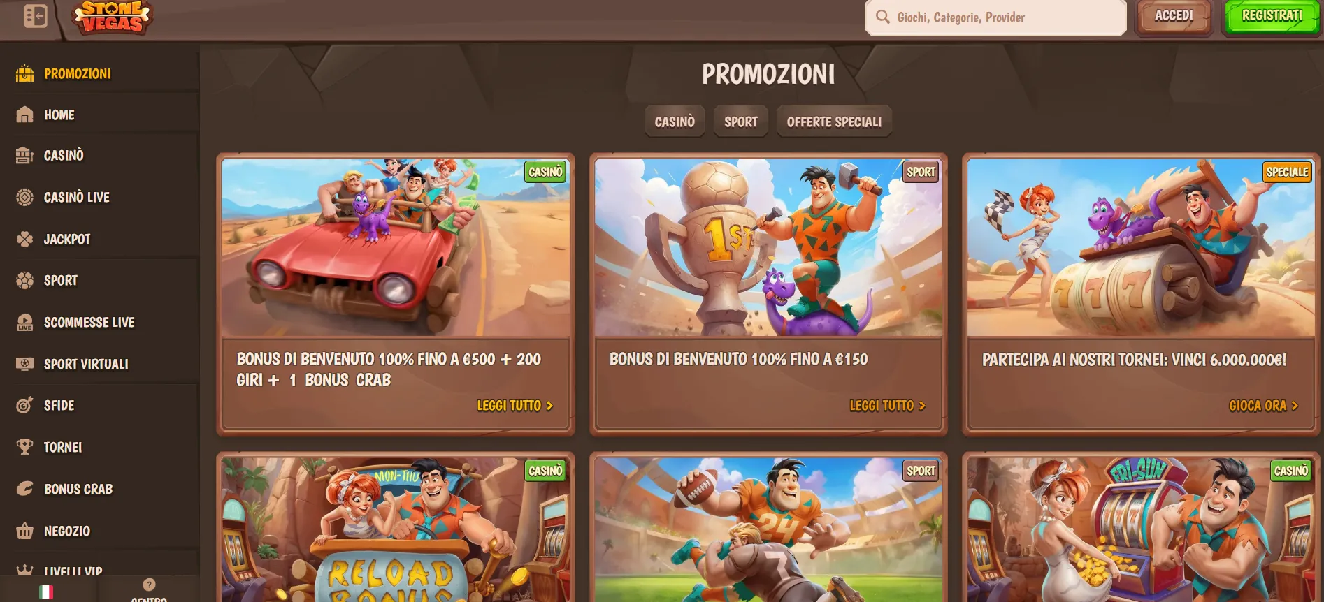 Stone Vegas: promozioni di benvenuto e ricorrenti Stone Vegas: promozioni di benvenuto e ricorrenti