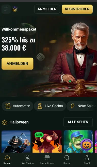 Goldex Casino und App