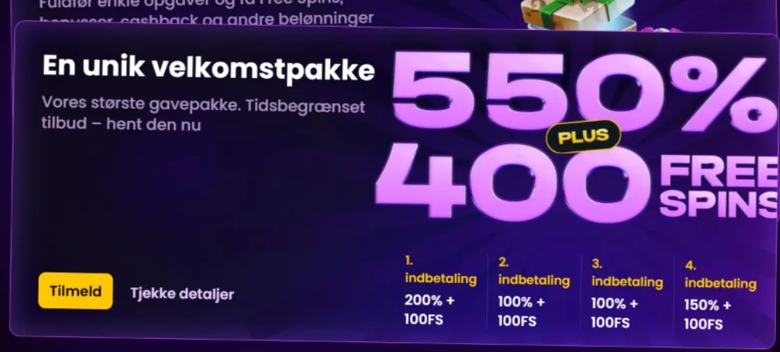 Bonuser og kampagner Bonuser og kampagner