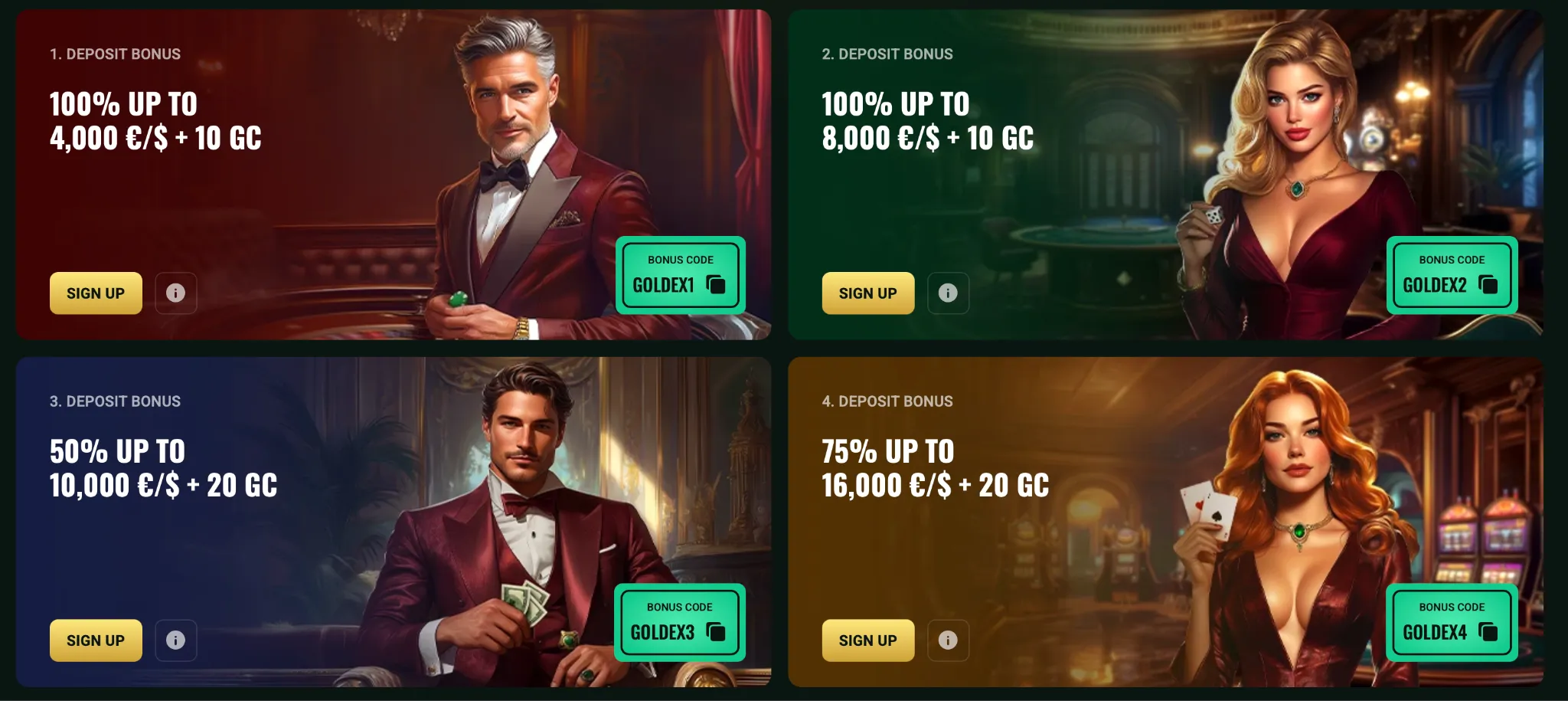 Bonuses and Promotions Bonuses and Promotions