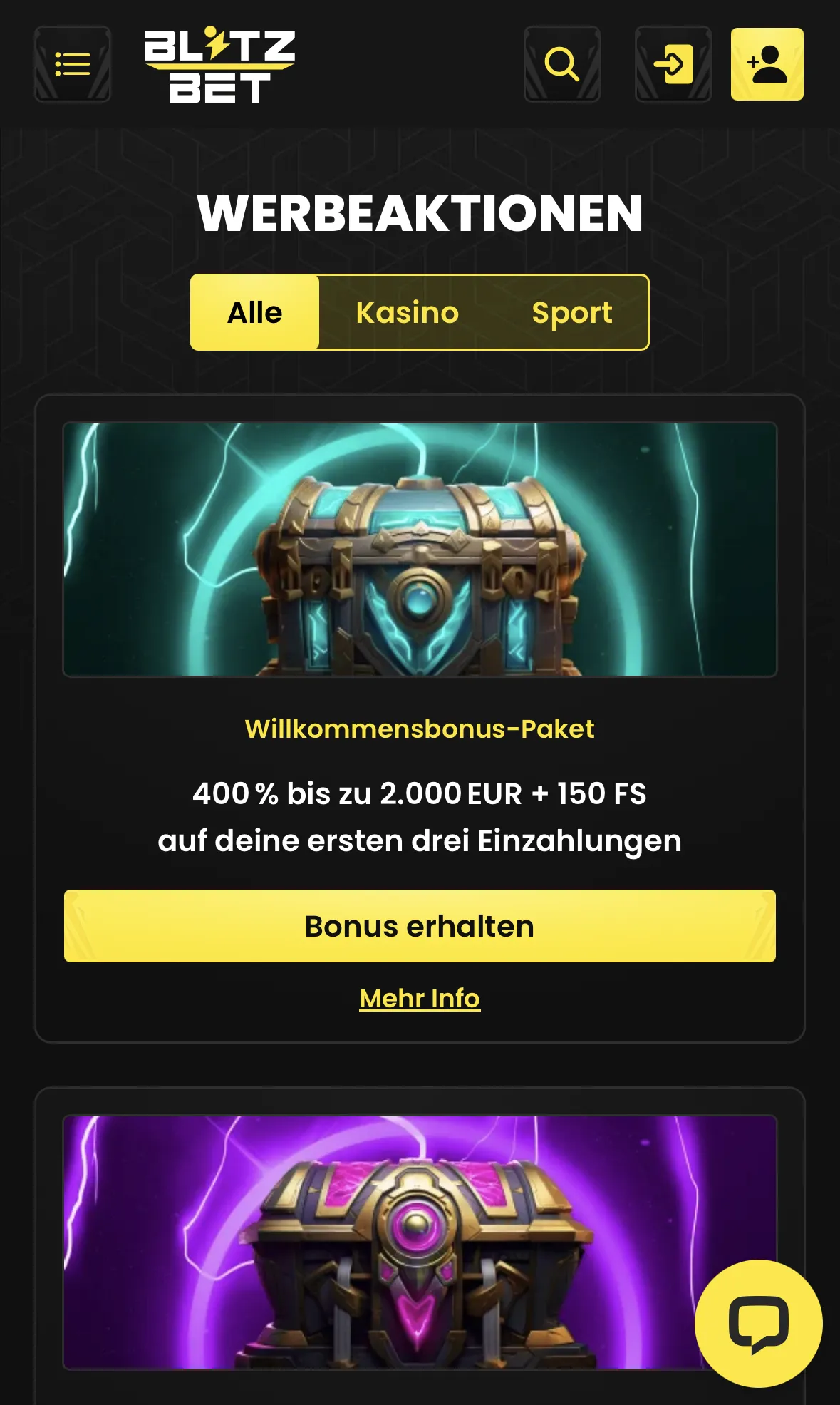 Blitz-bet Casino und App Blitz-bet Casino und App