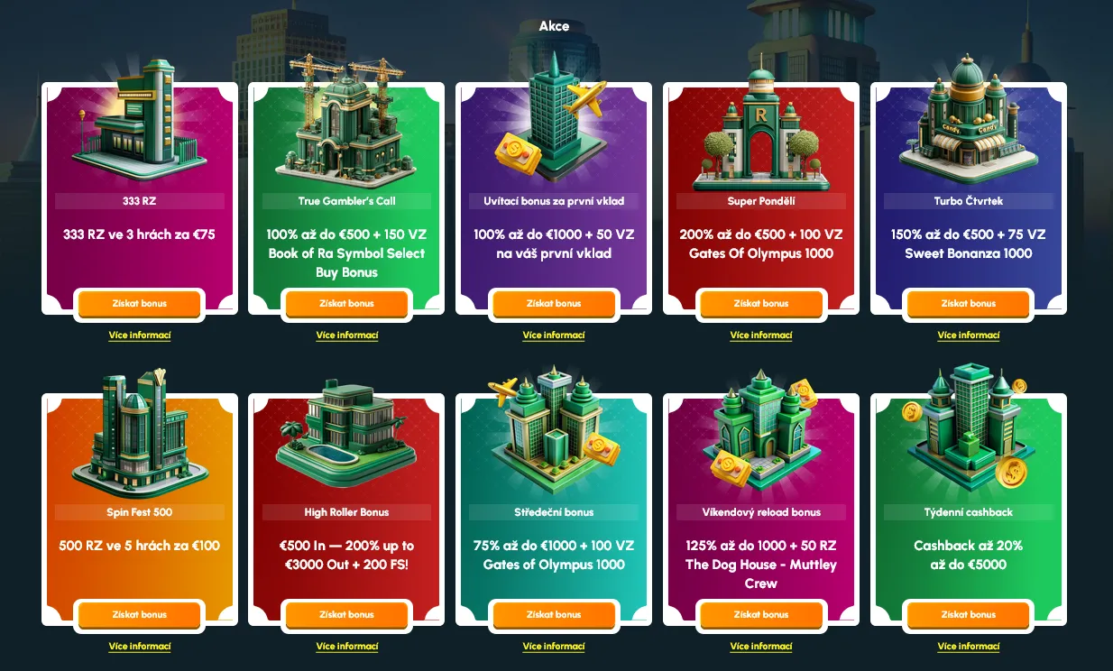 Bonusy a promoakce