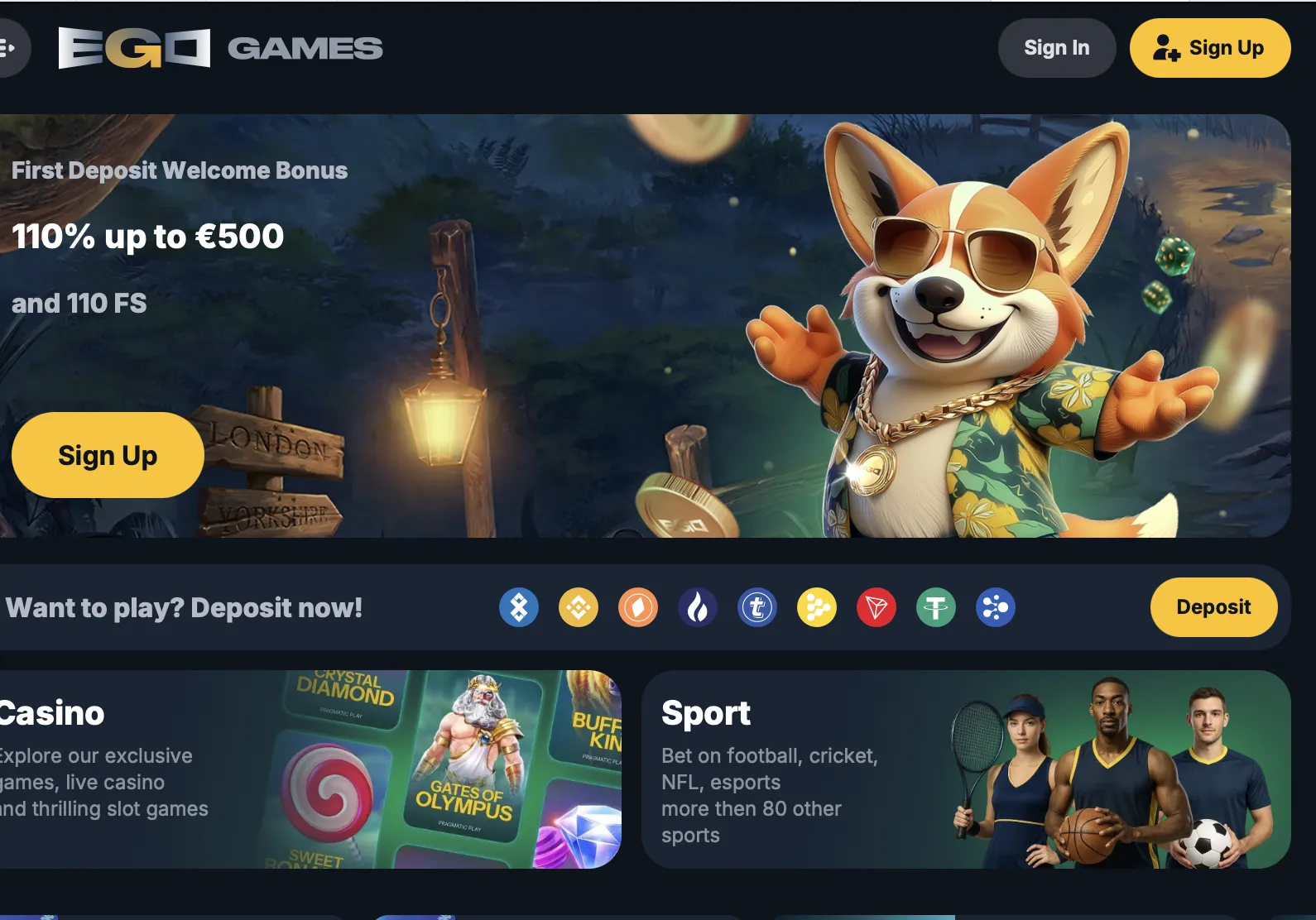 EgoGames Казино