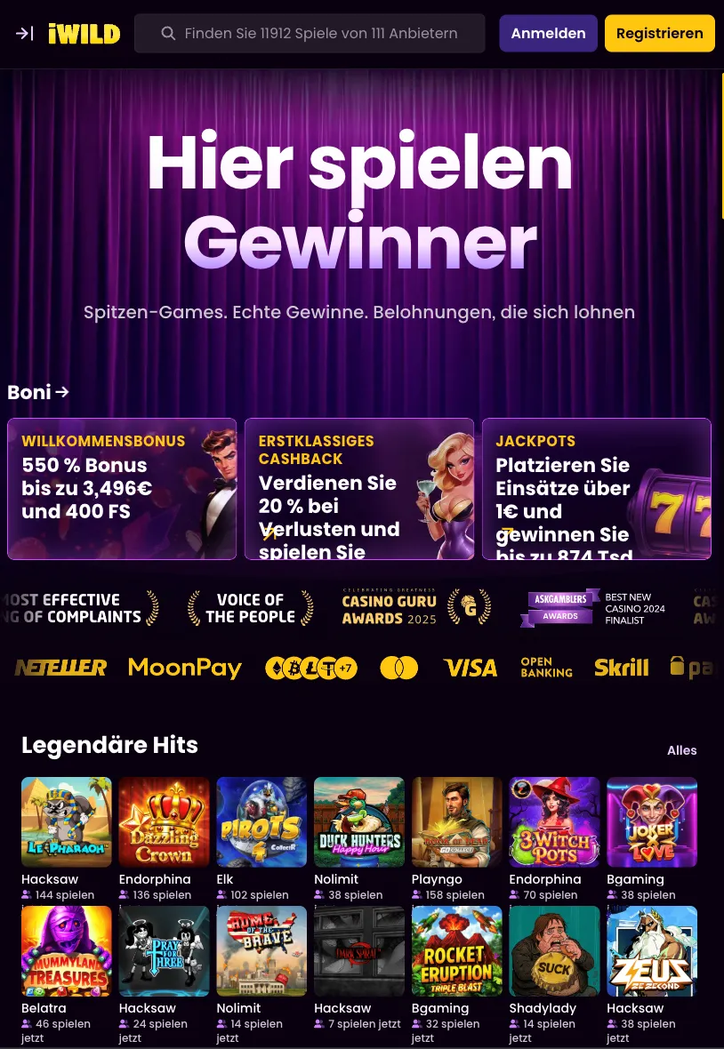 iWild Casino Mobile App