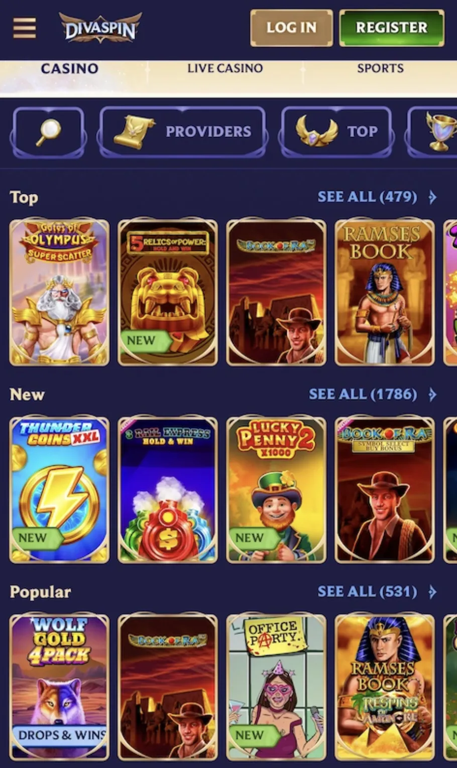 Diva Spin Casino and App Diva Spin Casino and App