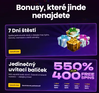 Bonusy a promoakce