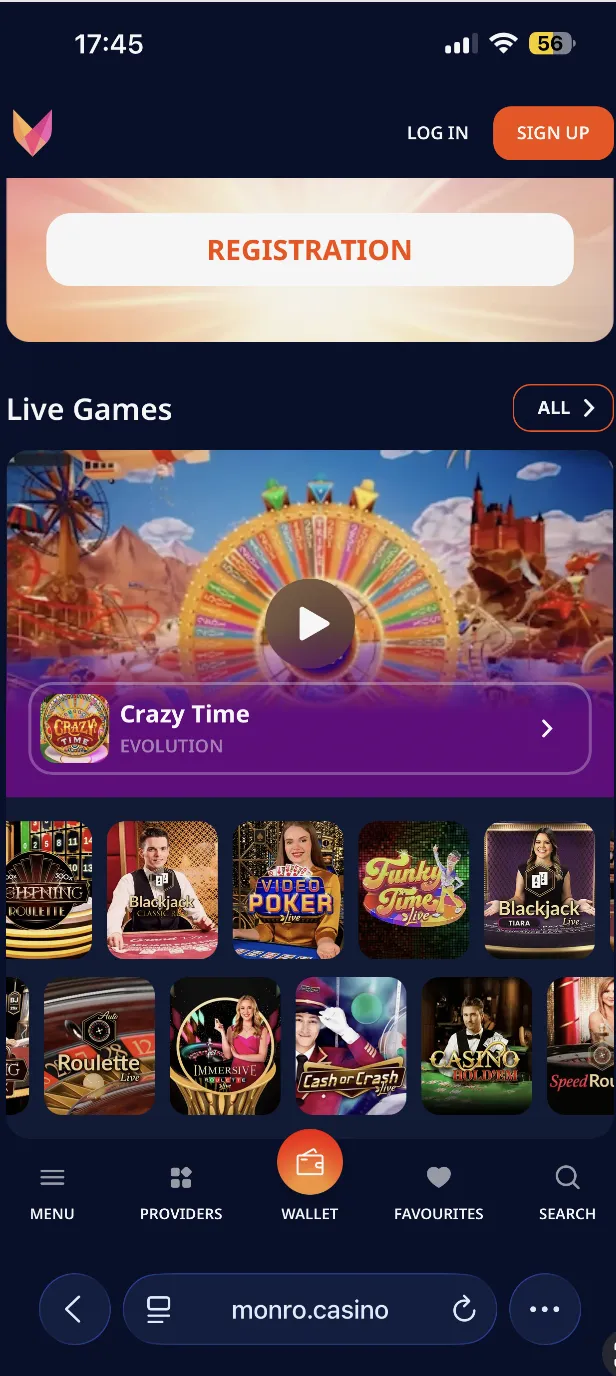 Monro Казино и Приложение Monro Казино и Приложение