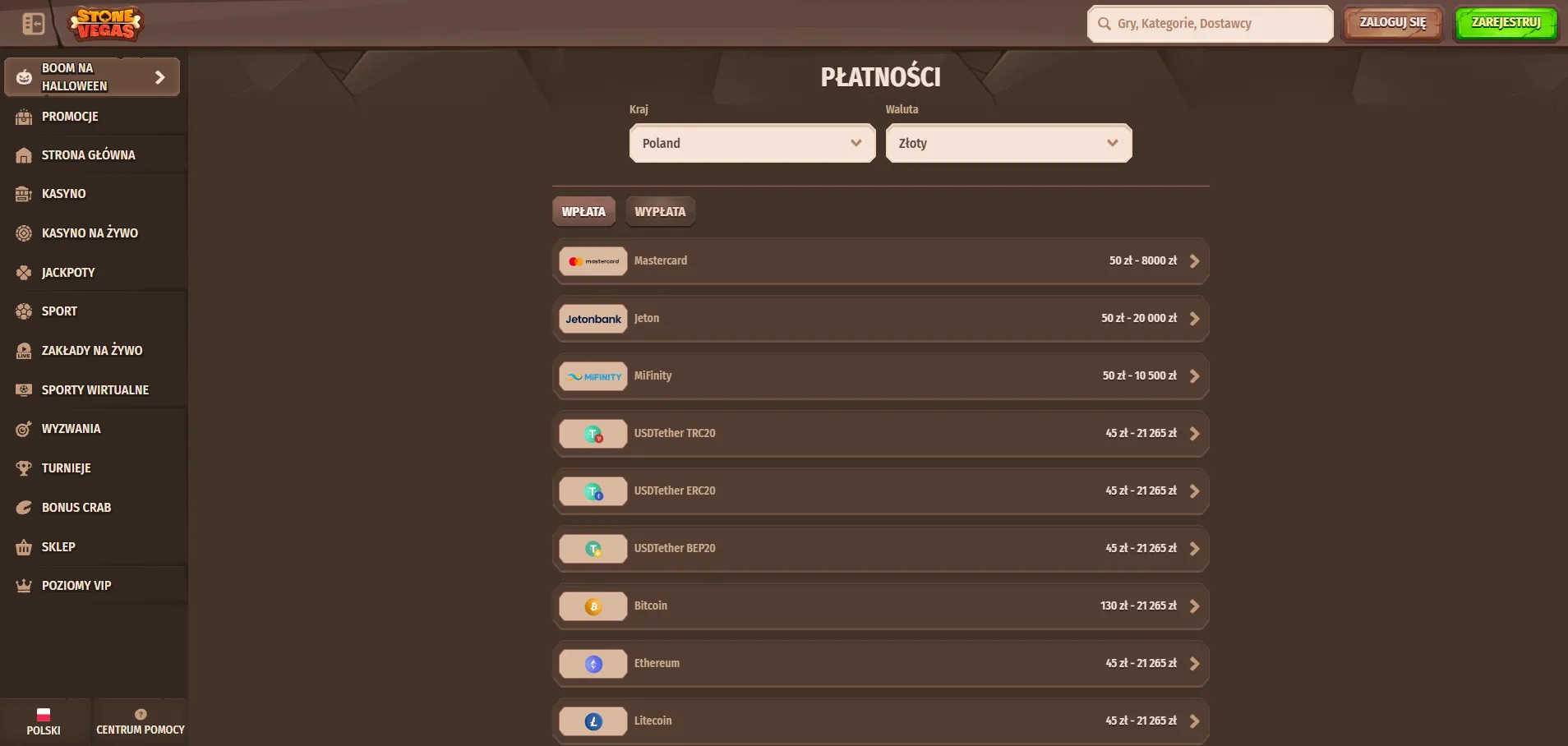 Metody płatności &ndash; limity, opcje i waluty