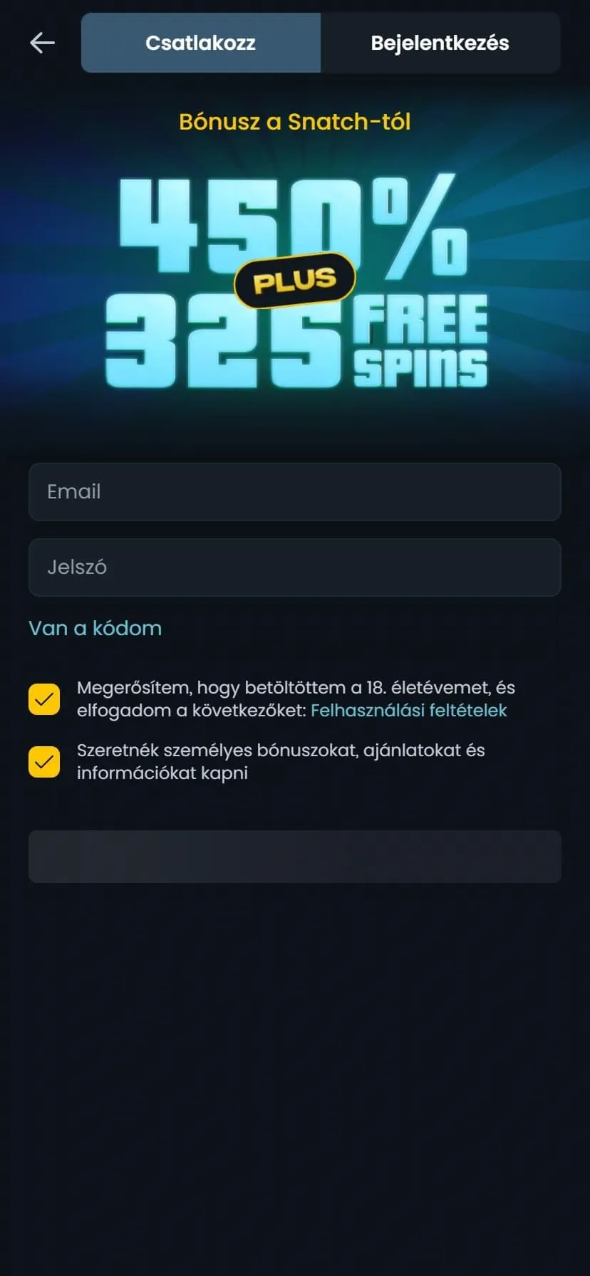 Snatch Casino mobil élmény Snatch Casino mobil élmény