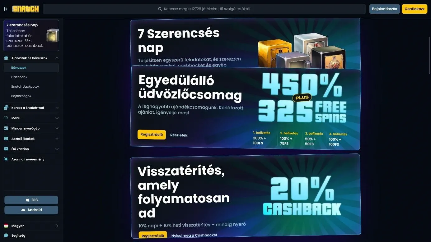 Bónuszok és promóciók Bónuszok és promóciók