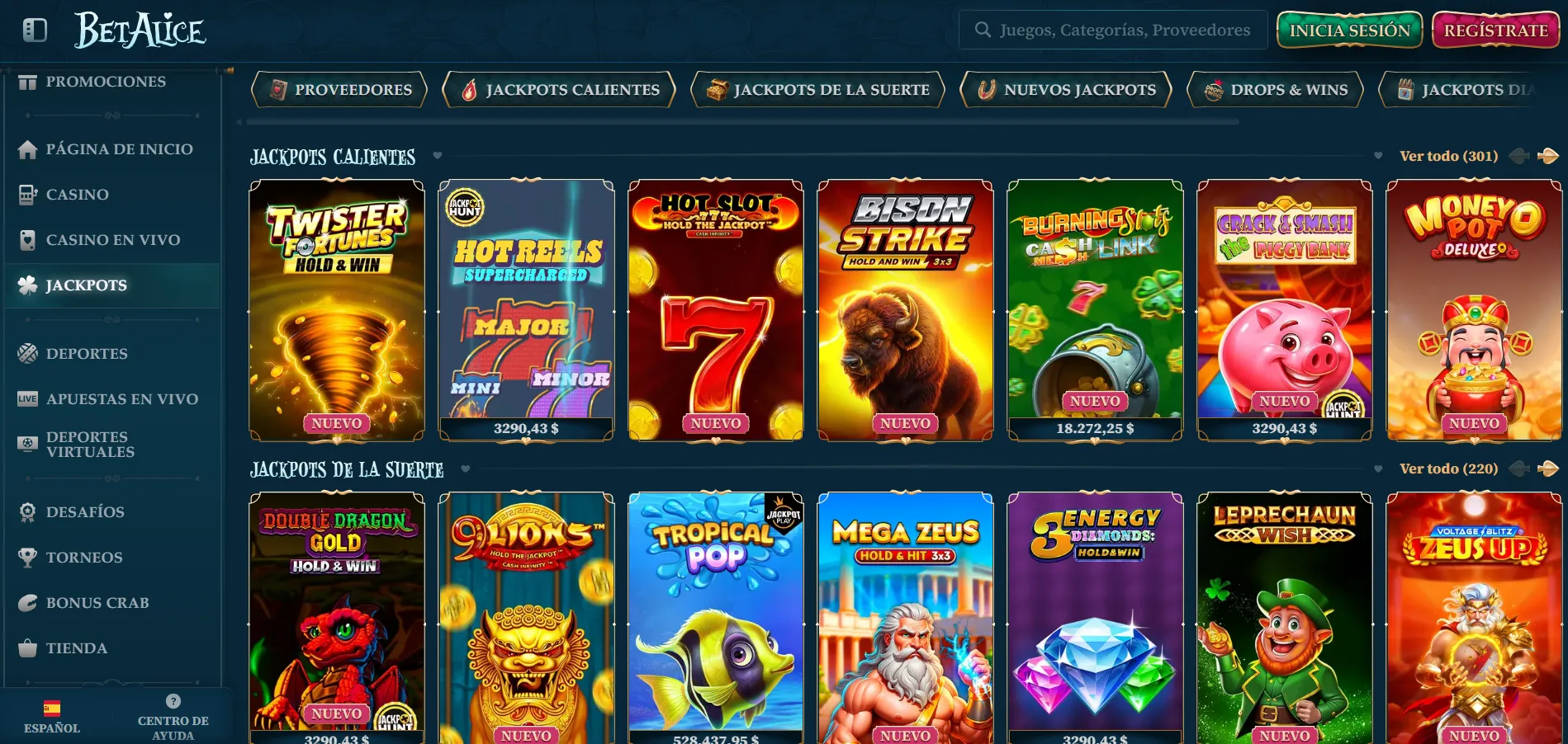 Selección de juegos Selección de juegos