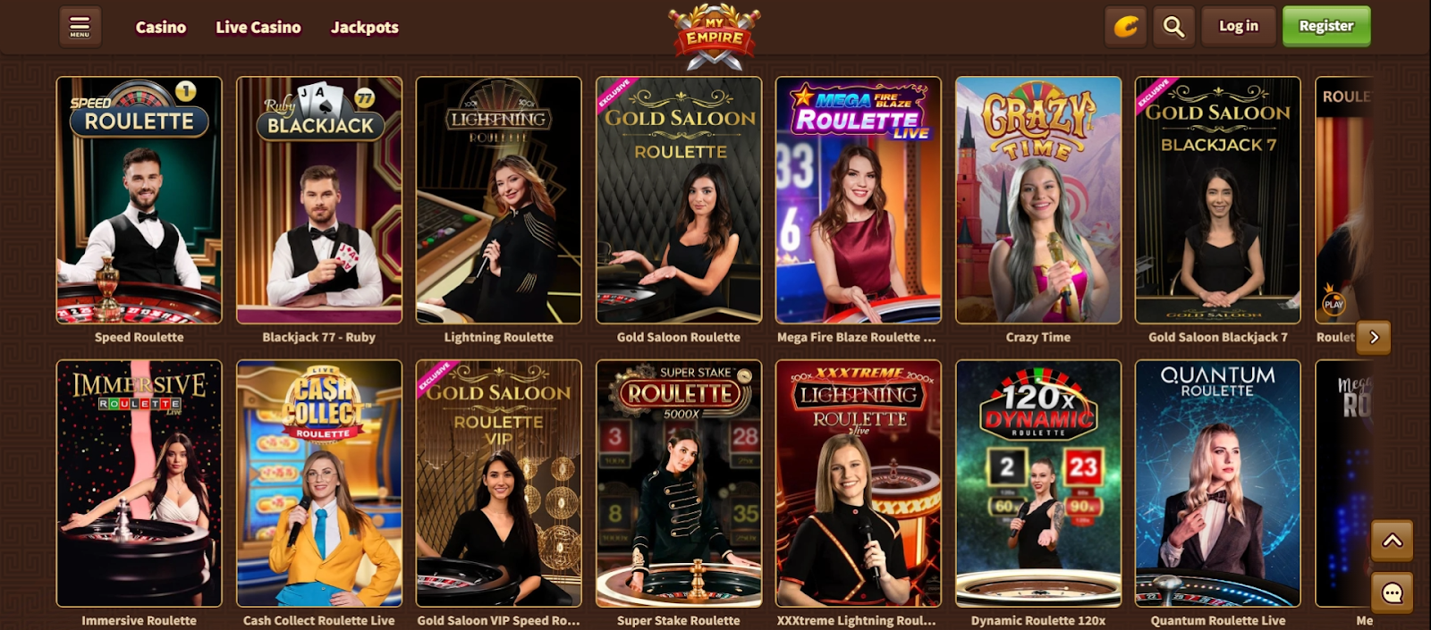 My Empire live casino