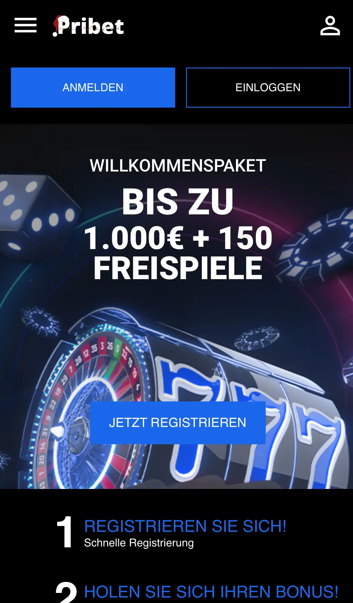 Pribet Casino Mobile und App