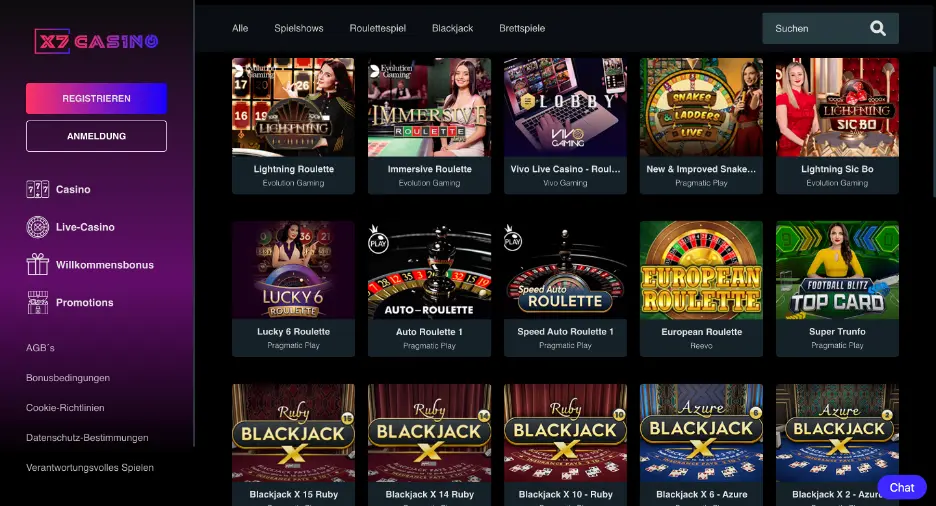 x7 Live Casino 