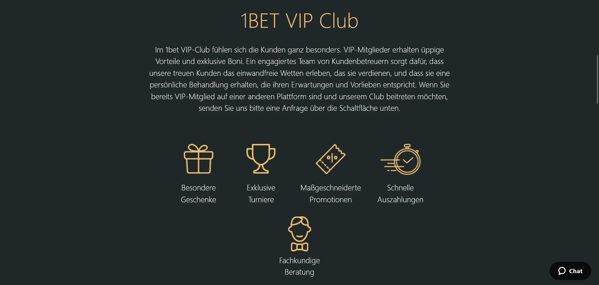 VIP-Programm und Kundensupport