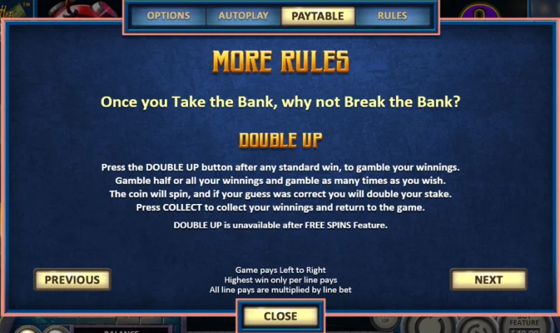 Empty the Bank Slot