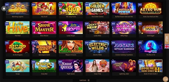 King Billy Casino Spielauswahl