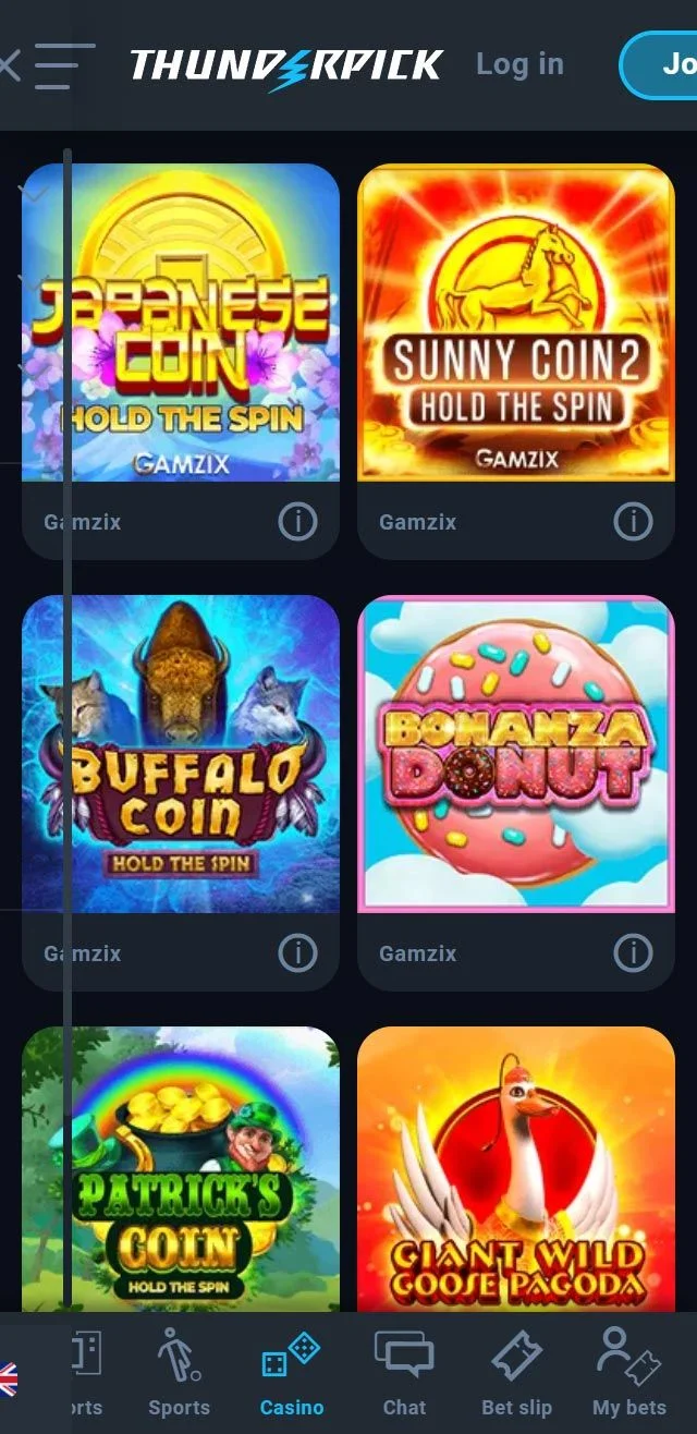 Thunderpick Casino Mobile und App