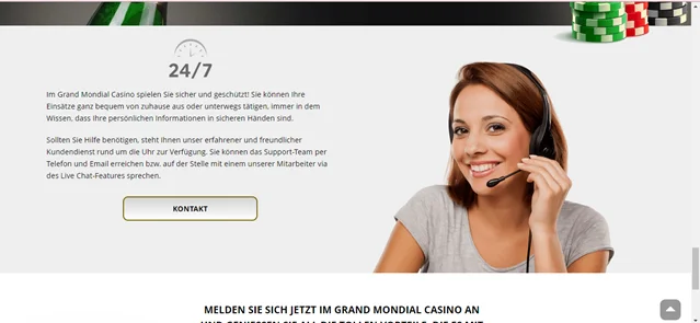 Grand Mondial Casino Kundensupport
