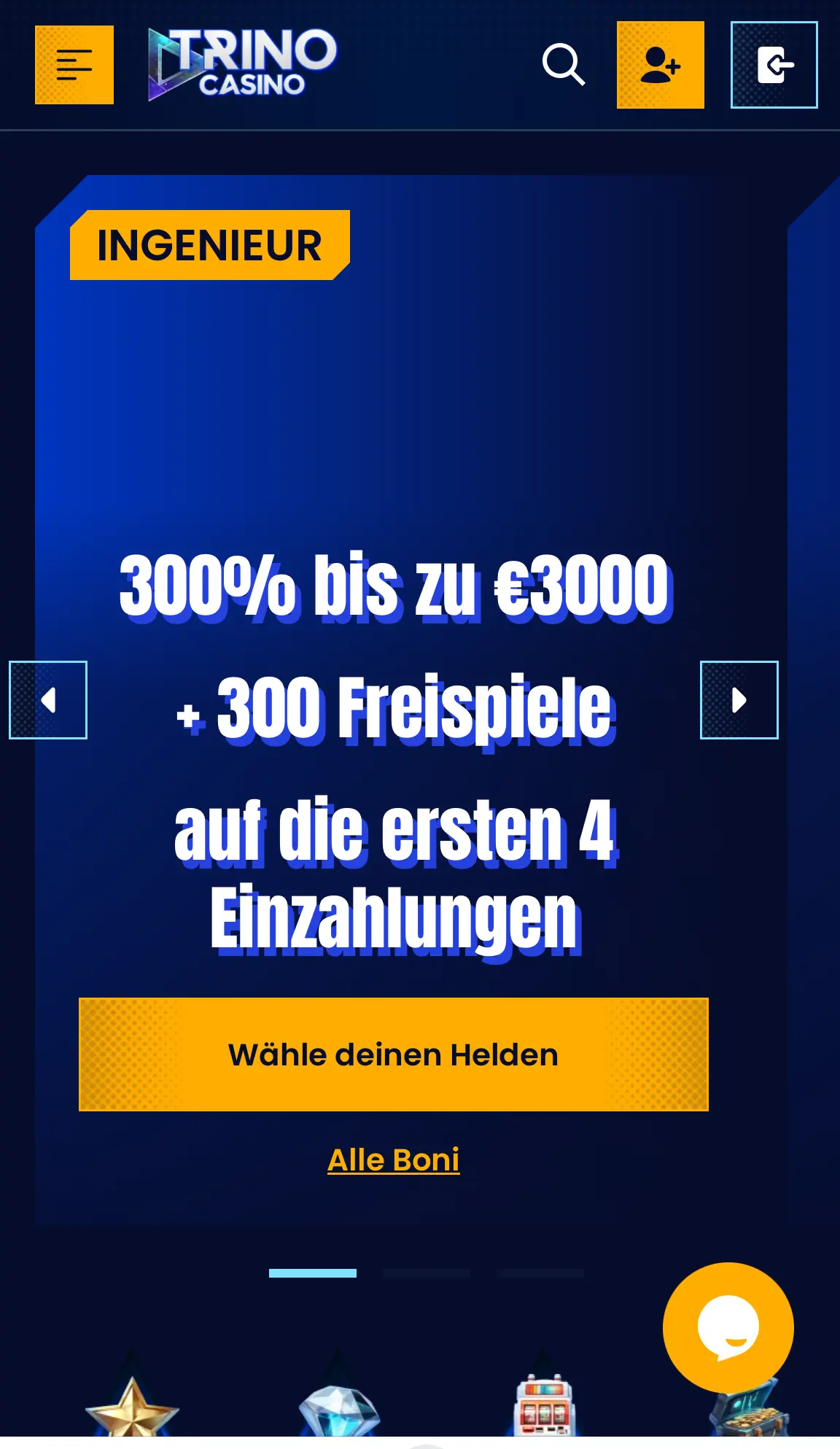 Trino Mobile Casino und App